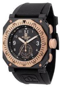 Horlogeband Zodiac ZO8502 Rubber Zwart
