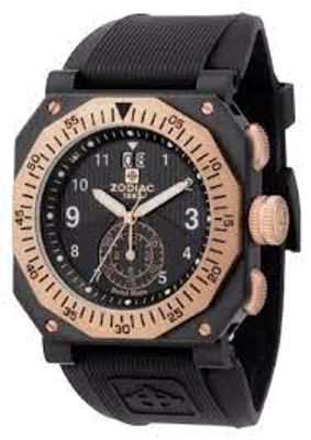 Horlogeband Zodiac ZO8502 Rubber Zwart