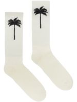 Palm Angels chaussettes The Palm nervurées - Blanc - thumbnail