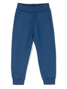 Roberto Cavalli Junior pantalon en coton à logo brodé - Bleu