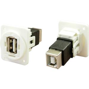 Adapter, Bus, inbouw USB-bus type A - USB-bus type B CP30209NXW Cliff 1 stuk(s)