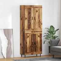 Hoge kast 2 pcs Oud Hout Bewerkt hout