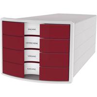 HAN IMPULS 2.0 1012-17 Ladebox Lichtgrijs DIN A4, DIN C4 Aantal lades: 4