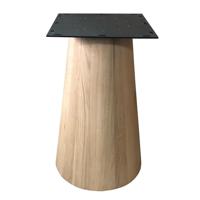 Eiken houten kegel tafelpoot conisch ø 56 cm en hoogte 74 cm