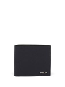 Prada portefeuille en cuir Saffiano - Noir