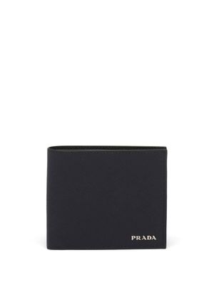 Prada portefeuille en cuir Saffiano - Noir