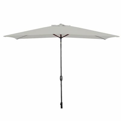 Marbueno Parasol Staal 8 Spaken 200x300 cm Polyester Wit Tuin, Zwembad, Terras