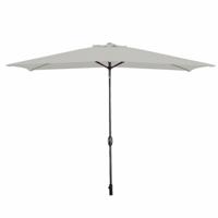 Marbueno Parasol Staal 8 Spaken 200x300 cm Polyester Wit Tuin, Zwembad, Terras