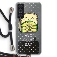 Avo Good Day: Samsung Galaxy S21 FE Transparant Hoesje met koord