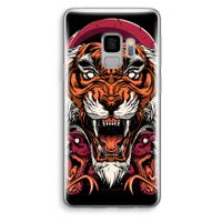 Tiger and Rattlesnakes: Samsung Galaxy S9 Transparant Hoesje