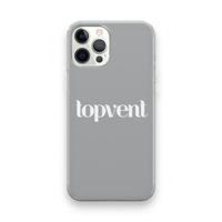 Topvent Grijs Wit: iPhone 12 Pro Transparant Hoesje Topvent Grijs Wit: iPhone 12 Pro Transparant Hoesje