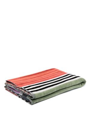 Missoni Home couverture à rayures - Orange