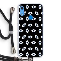 Eyes pattern: Huawei Y6s Transparant Hoesje met koord