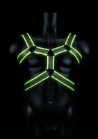 Body Harness - Glow in the Dark - Neon Green/Black - S/M