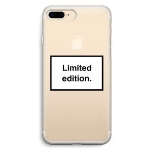 Limited edition: iPhone 7 Plus Transparant Hoesje