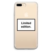 Limited edition: iPhone 7 Plus Transparant Hoesje Limited edition: iPhone 7 Plus Transparant Hoesje