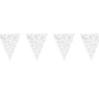 Vlaggenlijn communie - 3x stuks - wit - 10 meter - plastic - 1e communie - feestartikelen