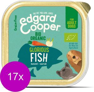 Edgard & Cooper hond Biologische Vis kuipje 17 x 100gr