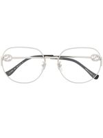 Gucci Eyewear lunettes de vue à monture ronde oversize - Argent