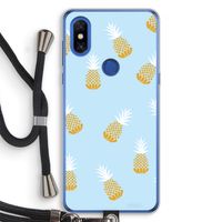 Ananasjes: Xiaomi Mi Mix 3 Transparant Hoesje met koord