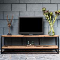 Richmond TV-meubel Raffles Staal en gerecyceld hout, 161cm - thumbnail