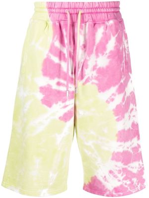 GCDS bermuda à imprimé tie-dye - Rose