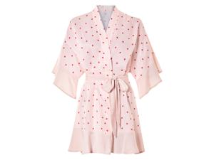 esmara Satijnen dames kimono (Lichtroze, L (44/46))