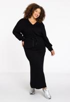 Yoek Maxi-rok LOUNGE | Zwart | Maat 50/52