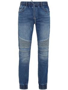 Philipp Plein jean skinny à détails nervurés - Bleu