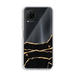 Gouden marmer: Huawei P40 Lite Transparant Hoesje