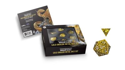 Dungeons & Dragons Premium Metal Dice Set Dragon Scale Gold (7) Dungeons & Dragons Premium Metal Dice Set Dragon Scale Gold (7)