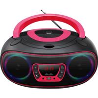 Denver TCL-212BT Radio/CD-speler VHF (FM) AUX, CD, USB, Bluetooth Sfeerverlichting Pink