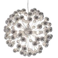 hanglamp zilver &apos;Caroll&apos; By Rydens E14 fitting met lichtbronnen glas modern 580mm