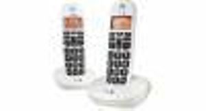 Doro PhoneEasy 100w duo DECT-telefoon Wit Nummerherkenning