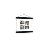 Gepersonaliseerde poster met zwarte posterhanger 20x20