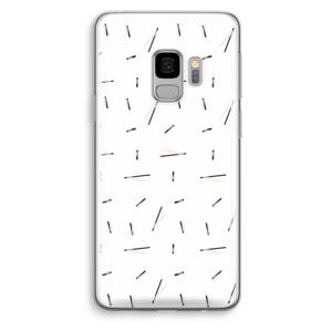 Hipster stripes: Samsung Galaxy S9 Transparant Hoesje