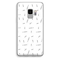Hipster stripes: Samsung Galaxy S9 Transparant Hoesje