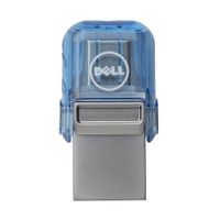 DELL AB135440 USB flash drive 32 GB USB Type-A / USB Type-C 3.2 Gen 1 (3.1 Gen 1) Blauw, Zilver - thumbnail
