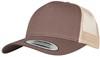 Flexfit FX6506T 5-Panel Retro Trucker 2-Tone Cap - Brown/Khaki - One Size