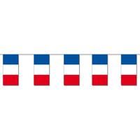 Frankrijk slinger - 4 meter - papier - Franse versiering - vlaggetjes - landen decoratie