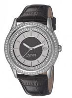 Horlogeband Esprit ES101851 Leder Zwart 22mm - thumbnail