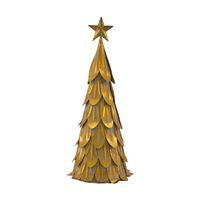 DKNC - Kerstboom Jeremy - Metaal - 23.5x60cm - Goud - thumbnail