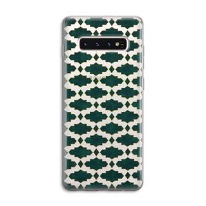 Moroccan tiles: Samsung Galaxy S10 4G Transparant Hoesje