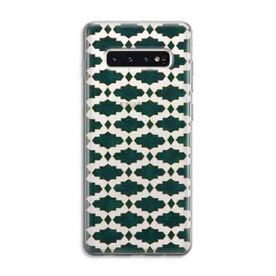 Moroccan tiles: Samsung Galaxy S10 4G Transparant Hoesje