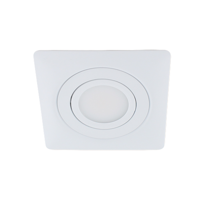 LED spot XL kantelbaar 5Watt vierkant WIT IP65 dimbaar