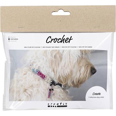 Creativ Company Mini hobbyset haken, hondenhalsband, 1 doos