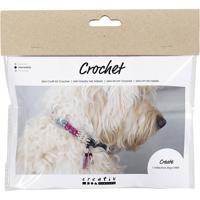 Creativ Company Mini hobbyset haken, hondenhalsband, 1 doos