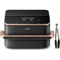 COSORI Olievrije Friteuse - Dual Blaze Twinfry Chef Edition - 10L Capaciteit - 6 Programma's - 2800W - Zwart