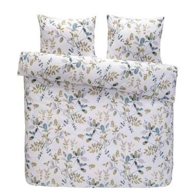 Royal dekbedovertrek Carlijn botanisch - wit - 240x200/220 cm - Leen Bakker