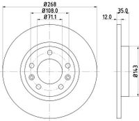 Remschijf 8DD355120491